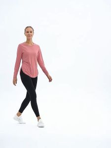 【SG 🚚】Women Long Sleeve Yoga Shirts UPF50+ UV Sun Protection Loose Fitness Tops Outdoor Travel Workout Sport Sweatshirt