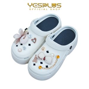 Sandal Wedges Baim YESPLUS Aksesoris Pita Rantai Tinggi 8CM Bahan EVA Rubber Import 8899-10