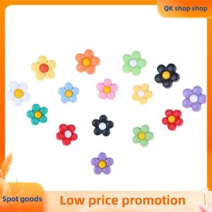 ✨QK shop✨ 10Pcs 18 15mm Childrens Coat Colorful Flowers Shank Buttons For Kids Clothes Cute Shirt Sweaters Dress Decor Sewing Accessories