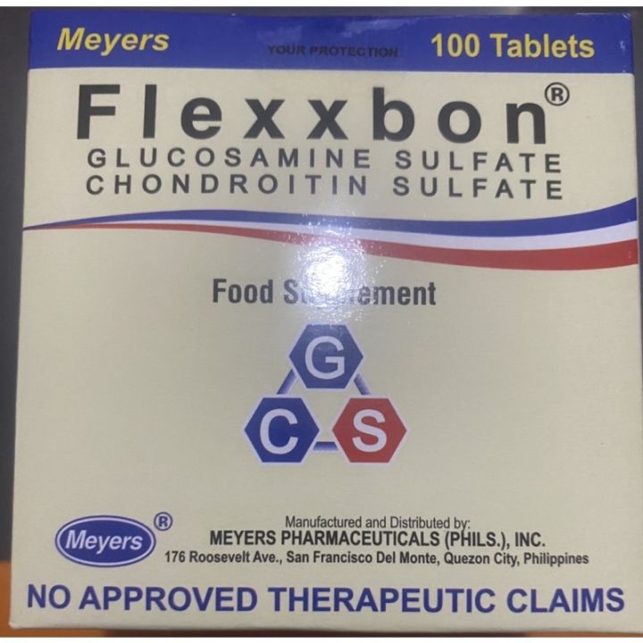 Flexxbon ( Glucosamine sulfate chondroitin sulfate).Food supplement
