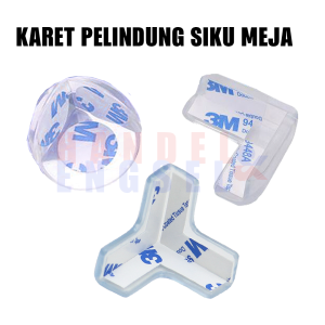 Pelindung Siku Meja / Karet Pelindung Siku Meja Silicone / Pengaman Sudut Meja Model L (4 Pcs)