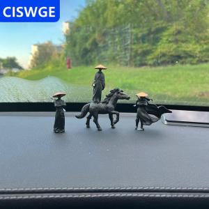 [COD] CISWGE AUTOPARTS Phụ kiện nội thất xe hơi búp bê jianghu Knight Màn hình máy tính đồ trang trí máy tính Thời Cổ Đại Hiệp sĩ Trung tâm điều khiển xe Kiếm Sĩ