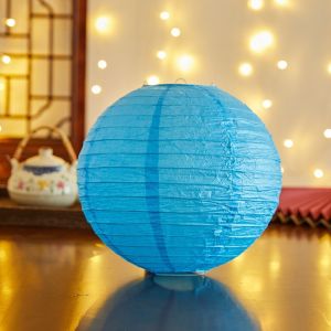 SHIHENG Flower Letter Printed Festival Lantern Hanging Bamboo Paper Chinese Lantern Traditional Antique Paper Lantern Home Decoration