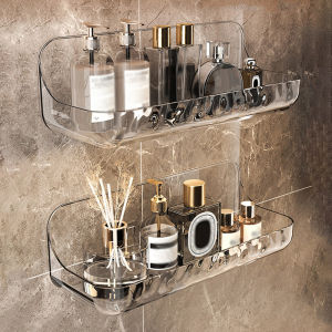 Colnes Acrylic Bathroom Storage Rack Bathroom Toilet Punch-free Wall-mounted Washbasin Wall Cosmetics Storage Rack