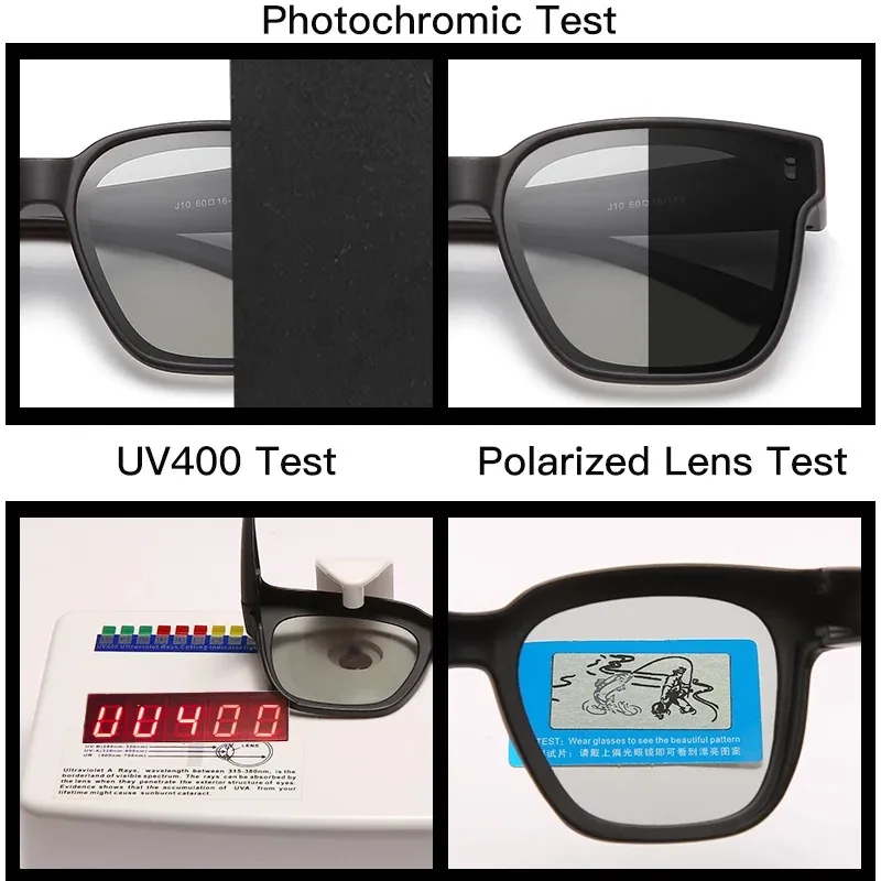 Polarized Sunglasses Men Wear Over Myopia Prescription Glasses Photochromic  Fishing Eyewear Vintage Night Vision Driving Goggles