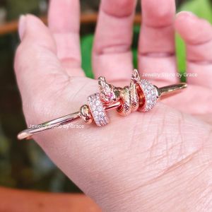 กำไลพญานาค ประดับเพชรCZ ฟรีไซส์ มี 3 สีให้เลือก เหมาะกับผู้หญิง ปรับไซส์ได้ กำไลปรับขนาดได้