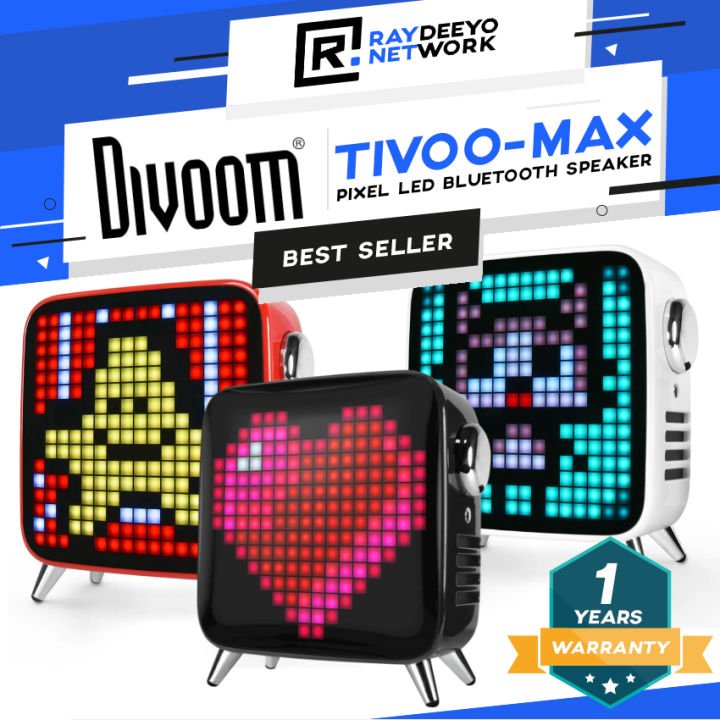 Divoom Tivoo-Max 40w Bluetooth Speaker with bass port & subwoofer [256 ...