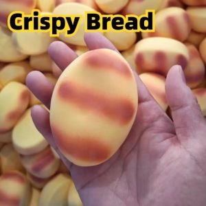 SUPERRR Cracking Sound Bread Crunchy Squishy Shapable Hand Relax Blocks Filled Squishy Boys Girls Handmade Crispy Squeeze Kids Adults