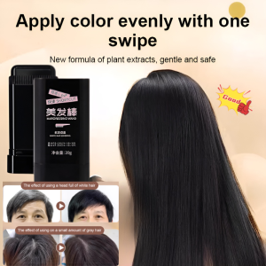 Disposable Hairdressing Stick Gray Hair Soft Hair Dye Stick For Grey Coverage Temporary Hair Color Wax Stick Instant Gray Hair Concealer Water Resistant Smudge Proof Travel Friendly Hair Touch Up Tool For All Hair Types Hair Color Stick