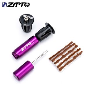 ZTTO Bộ Sửa Lốp Xe Đạp Không Săm Nhanh Dụng Cụ Khoan Dải Cao Su Bịt Kín Vết Thủng Lốp Xe Đạp Đường Trường Xe Đạp Leo Núi Đầu Thanh Tay Cầm Ẩn