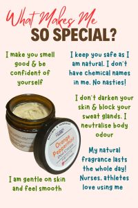 Feurig8 Orange Peppermint Deodorant Cream 60g