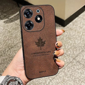 Maple Leaf Leather Case Tecno Spark 10 Pro Luxury Cortex Anti-slip Advanced Phone Case - HOHA CASE