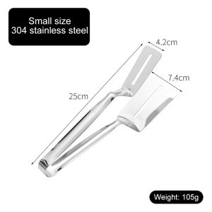 Stainless steel food tongs kitchen barbecue barbecue steak household anti-scalding bread food thickening commercial tongs