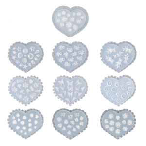 3D Flower Resin Nail Art Decorations Mold Silicone Nail Carving Mold DIY Nail Art Tools Phototherapy Glues Filling Mold