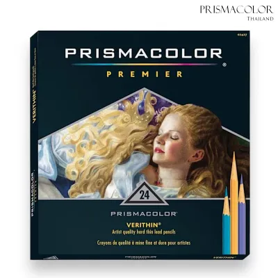 ดินสอสี Prismacolor Premier Verithin ขนาด 24 สี (สินค้ามีการรับประกันตลอดอายุการใช้งาน)