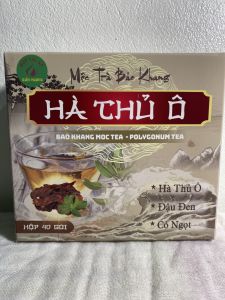 Hà thủ ô túi lọc (hộp 40 gói) hà thủ ô đỏ Bảo Khang giảm rụng tóc tóc bạc hói đầu giúp đẹp da kích mọc tóc