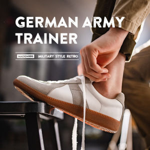 Maden brand men 2025 spring new gray German classic Loafers 1970S casual shoes trend wild campus student sports shoes German youth boy retro training tide shoes