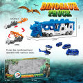 Dinosaur Truck Playset Diecast Carrier Truck Toys Cars Engineering Vehicles Excavator Bulldozer Truck Model Sets Kids Educational Boys For Toys. 