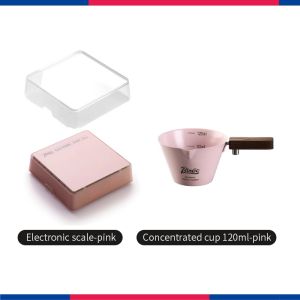 Bincoo Cân cà phê với Espresso mesauring thép không gỉ cán gỗ với Cân điện tử tốt nghiệp