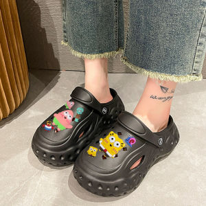 Pishops  ราคาถูก รองเท้าแตะหัวโต2024  พื้นหนาพิเศษ สวมใส่สบาย ใส่ได้ทุกโอกาส แมทช์เข้ากับทุกการแต่งตัว รุ่นนี้ใครไม่มีถือว่าเอ้าท์น้าบอกเ