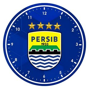 Jam Dinding Gambar Club Bola Persib / Jam Dinding Unik / Jam Tempel Tembok / JAM DINDING/ JAM DUUDK