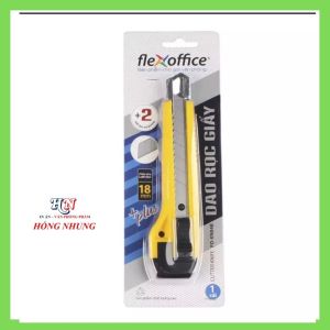 [ Hàng Về] Dao Rọc Giấy Flexoffice F0-KNO4B Chiều Rộng Lưỡi Dao 18mm Mẫu Mã Đẹp Bao Bì Sang Trọng.
