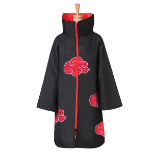 Anime Akatsuki Halloween Cosplay Costumes Headband Ring Kunai Cloak Cape Itachi Robe Suit