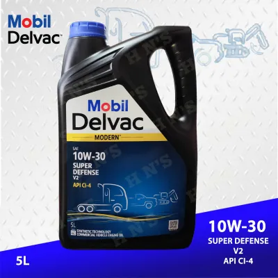 Mobil Delvac Modern Super Defense 10W-30 Diesel Engine Oil 5L ( 5 Liters ) API CI-4