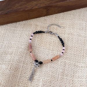 J&C Natural Jade Shiny Natural Agate Lucky Bracelet Temperament Jewelry HB1570