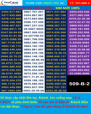 Sim Viettel đẹp Trả trước chính hãng -Chọn số - Nghe gọi Nhắn Tin 4G Sim mới 100% Chưa Kích hoạt Chưa đứng tên ai và chưa làm bất cứ dịch vụ nào Sim gói cước Tomato và kèm theo nhiều gói 4G