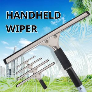 Window Squeegee Smudge Free Streak Free Stainless Handle With Rubber Grip Glass Cleaner Wiper Windshield Shower Door Squeegee
