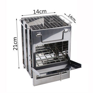 Portable Stainless Steel Camping Grills BBQ Grill Folding Barbecue Grill Camping Stove for Outdoor Camping tools and equipment