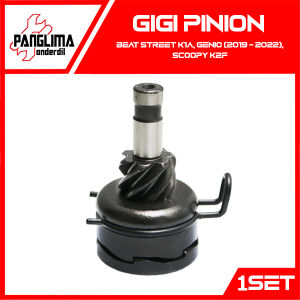 Gigi Pinion Set Beat New LED K1A Deluxe Genio Scoopy FI eSP New K2F 2021 Kick Starter Gear Stater Assy Comp Kick Driven Lawan As Slah Selah