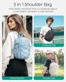 BAGSMART Small Crossbody Sling Bag, Crossbody Daypack, Chest Shoulder Bag Hiking Backpack for Casual Travel Sport. 