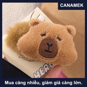 【CANAMEK】 Phim Hoạt Hình Capybara Sang Trọng Kẹp Tóc Thú Nhồi Bông Tóc Clip Dễ Thương Side Bangs Clip Barrettes Cho Cô Gái Tóc Sang Trọng Phụ Kiện