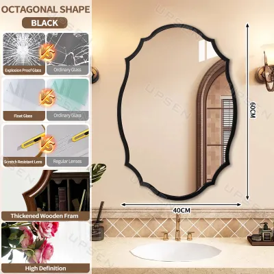 UPSEN Wall Mirrors Cloud Mirror European Bathroom Irregular Hanging Decorative Bedroom Mirror Dressing Mirror Wall Vanity Mirror