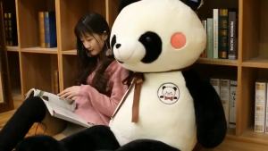 Gấu bông Panda lớn dễ thương 60-150CM gối ôm hoạt hình thú nhồi bông Teddy Bear quà Giáng sinh cho bé gái quà sinh nhật cho bạn gái.