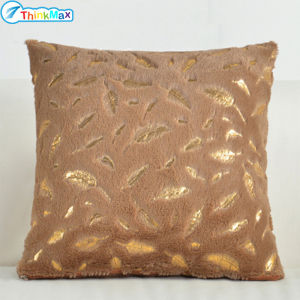 Vỏ gối ôm trường hợp nhung mềm có sọc lông sequin cho vỏ gối Sofa 45*45cm