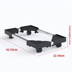 SG Stock Homepeas® Host Computer Stand ABS Material Waterproof with Wheels for Host Computer PC Case