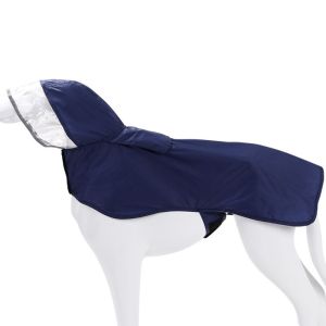 OUTOPEN Waterproof Raincoat Dog Vest Rainy Dog Costumes Cover Reflective Strip Pet Rain Jacket Foldable Rain Resistant Dog Hooded Raincoat Dogs Puppy