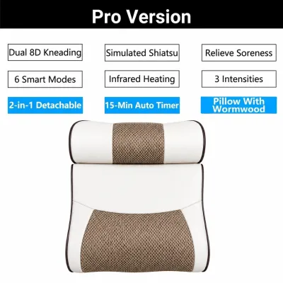 ✅SG Ready Stocks✅ JOMO Double Combination Wormwood Neck Massager Shoulder Massager Back Massager Massage Pillow Electrical Shiatsu head Massage Osim Vday Present Gift Idea
