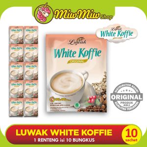 Kopi LUWAK White Koffie Original (Kopi Instan 3 in 1 - White Coffee Gula & Krimer)