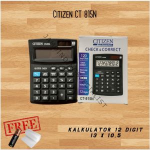 Kalkulator Mesin Hitung Awet Kantor Dagang Sekolah 12 Digit 13cm X 105cm CT 815N