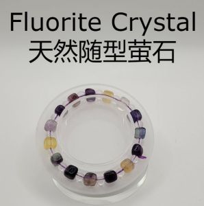 (SG Seller Ready Stocks) Irregular shapes Fluorite 7mm+ 天然随型萤石手串 7+毫米