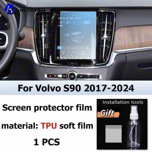 kkmf For Volvo S90 2017-2024 Car interior Matte Screen Protector console GPS Navigation LCD screene TPU film Scratch resistant PPF K6R8Z