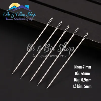 Kim Thêu Siêu Tốc Thêu Tranh Chữ Thập Mũi Cùn Kim Thêu Đa Năng Mũi Nhọn