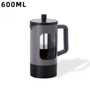French Press Coffee Maker 600ml Glass Pot with Triple Filters Portable & Durable Borosilicate Glass Coffee Mugs Tea