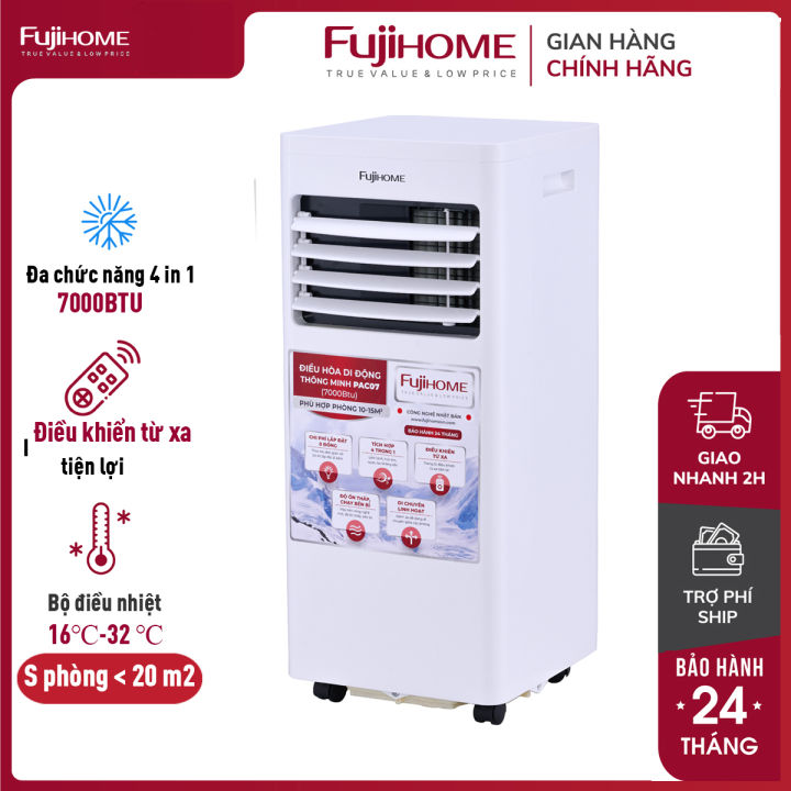 Máy lạnh di động 9000 BTU - 12.000 BTU nhập khẩu 15m2 -30m2 FUJIHOME ...