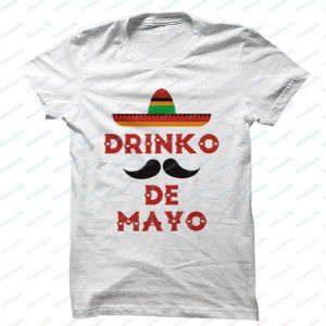 [Local Stock] VCC Cinco De Drinko De Mayo T Shirt Funny Mexican Holiday Drinking TShirt Casual Fashion Loose Harajuku Man Women Soft Y2k Tees