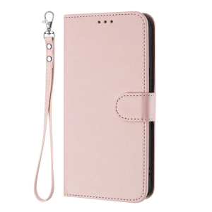 Ví da màu rắn Flip Case cho iPhone 17 Air 16E 16 15 14 Plus Pro Max Bìa sau điện thoại